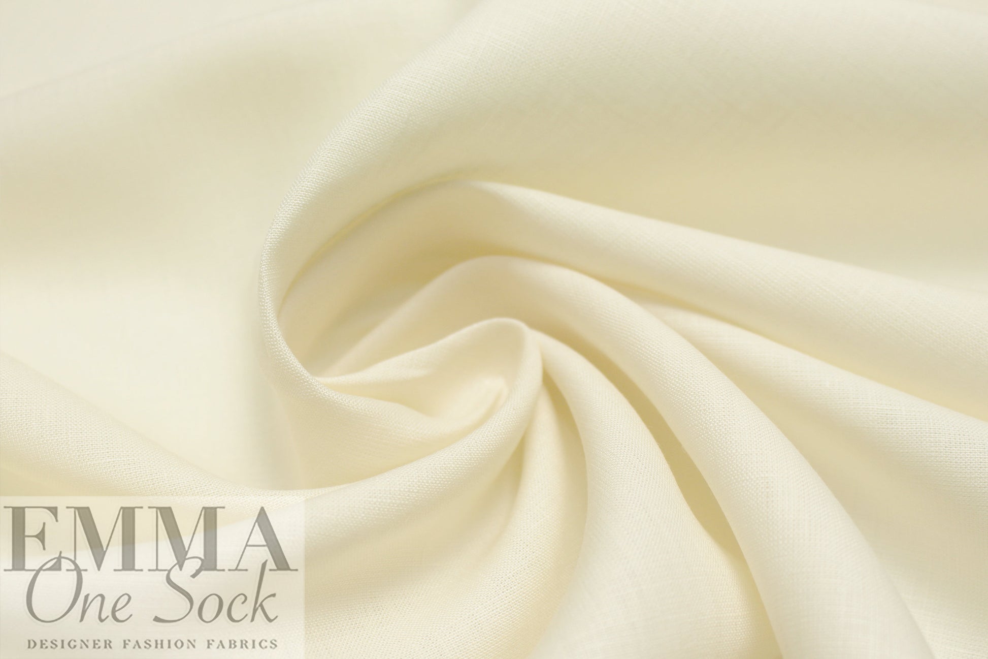 European all linen lightweight woven - ivory 2 yds