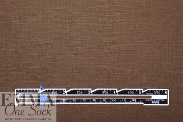 European all linen lightweight woven - coffee 1.5 yd