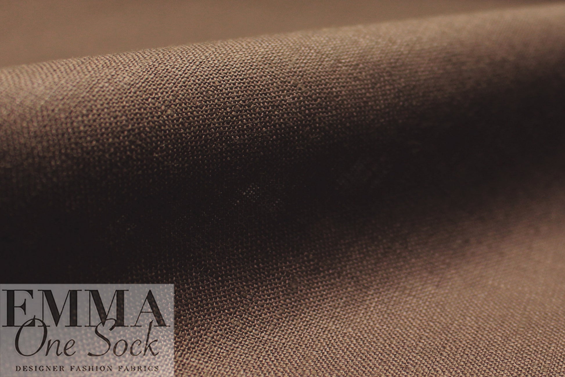 European all linen lightweight woven - coffee 2.5 yd