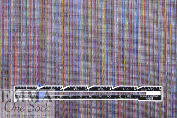 European muscat/wine stripe all linen woven .5 yds
