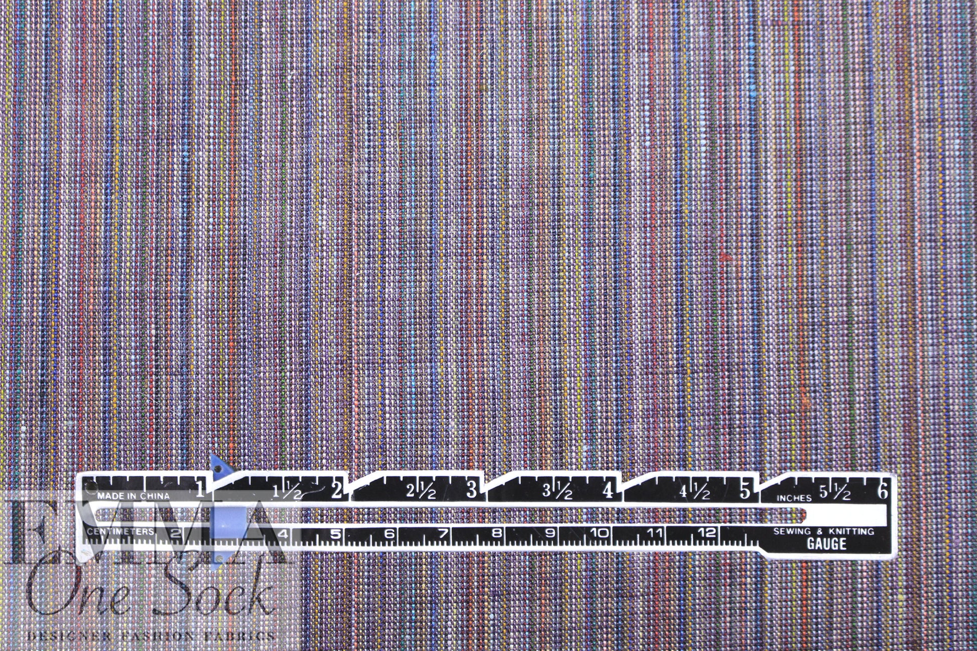 European muscat/wine stripe all linen woven .5 yds