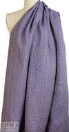 European muscat/wine stripe all linen woven 2 yd