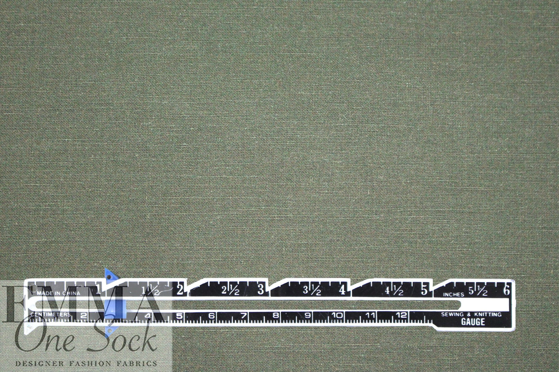 Roma linen/rayon woven - khaki green 1 yard