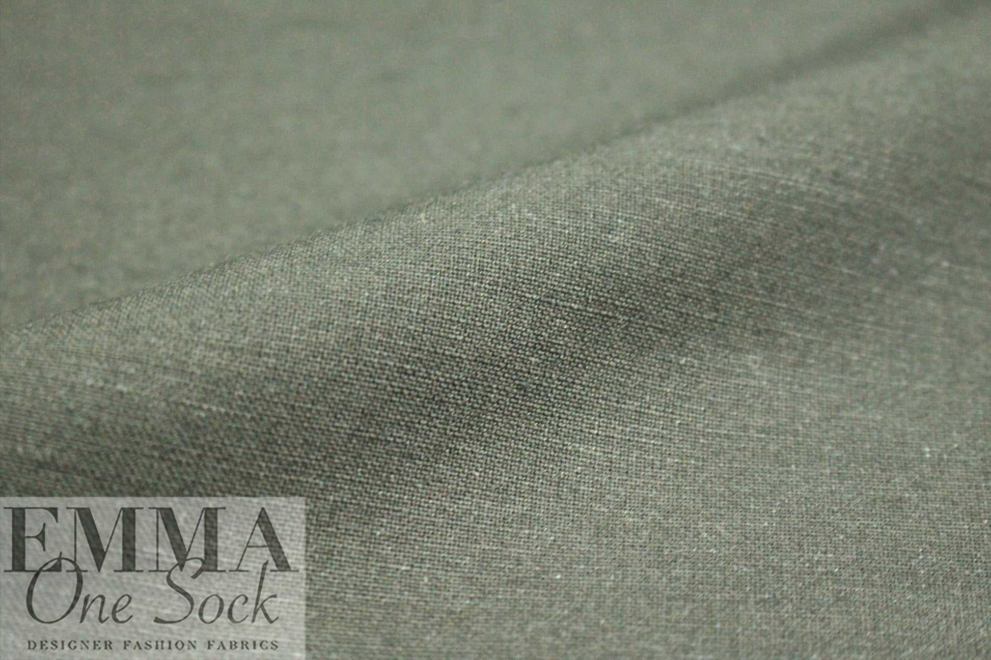 Roma linen/rayon woven - khaki green .75 yds