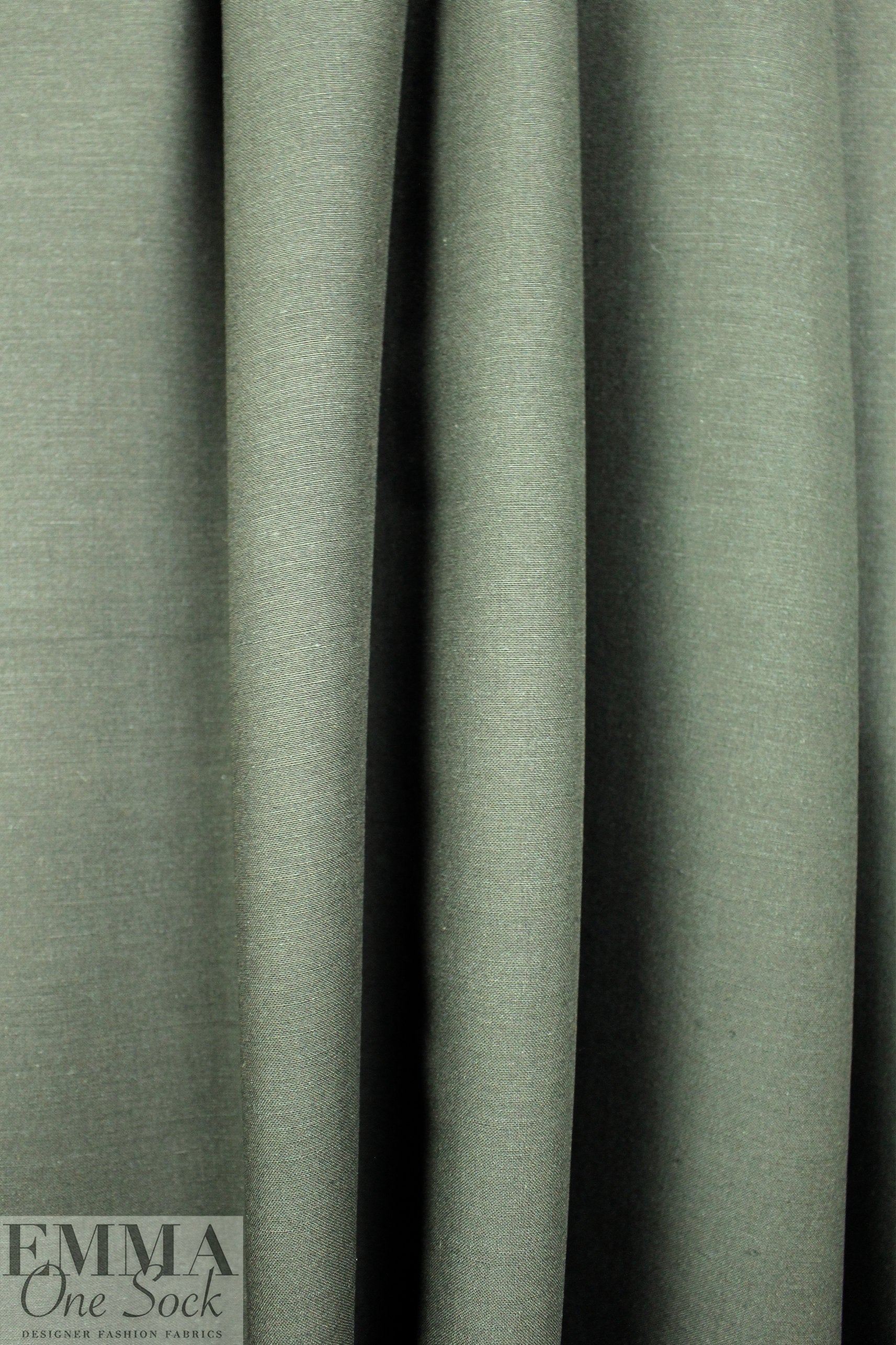 Roma linen/rayon woven - khaki green 1 yard