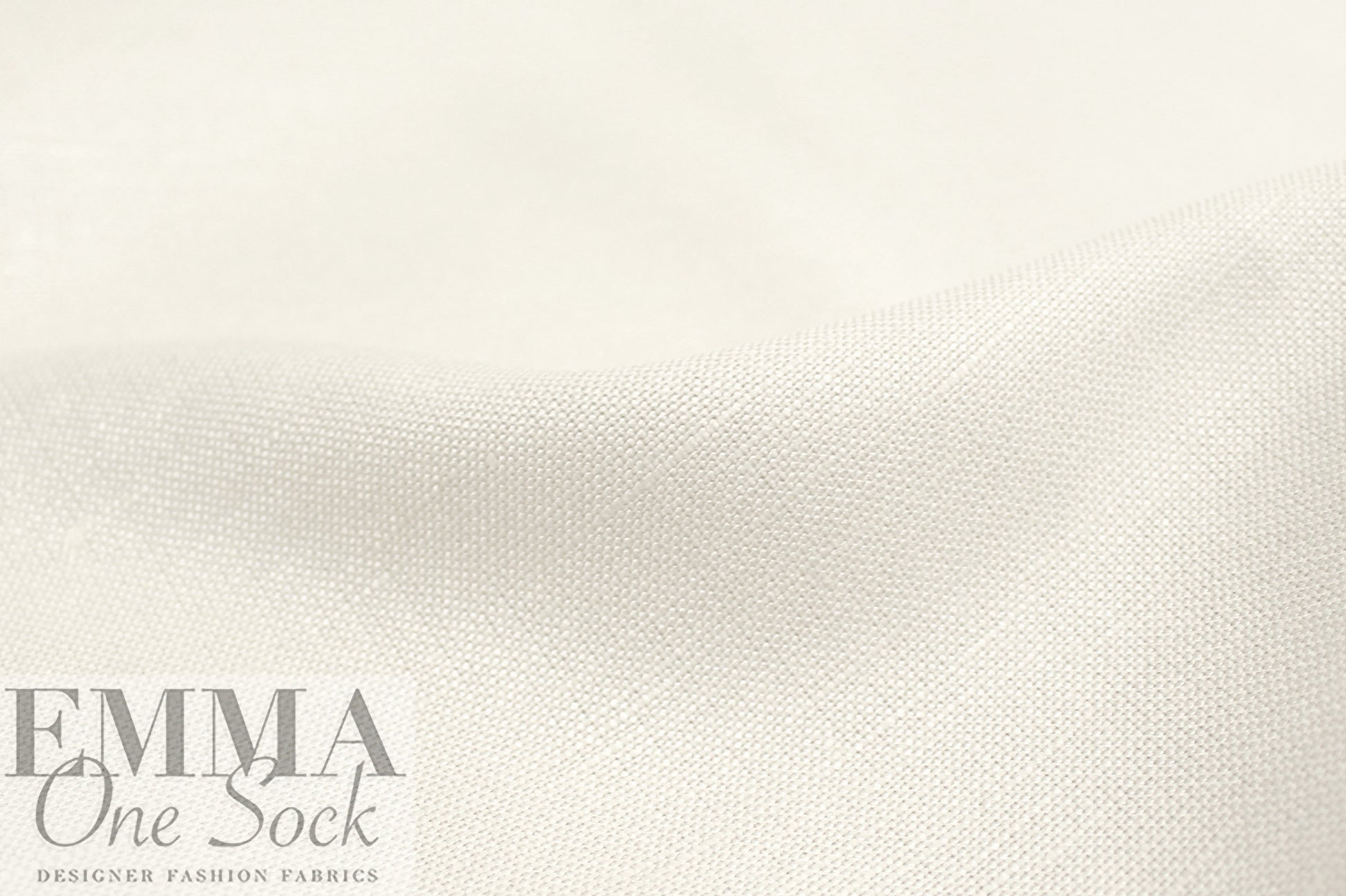 Roma linen/rayon woven - soft white 1 yard