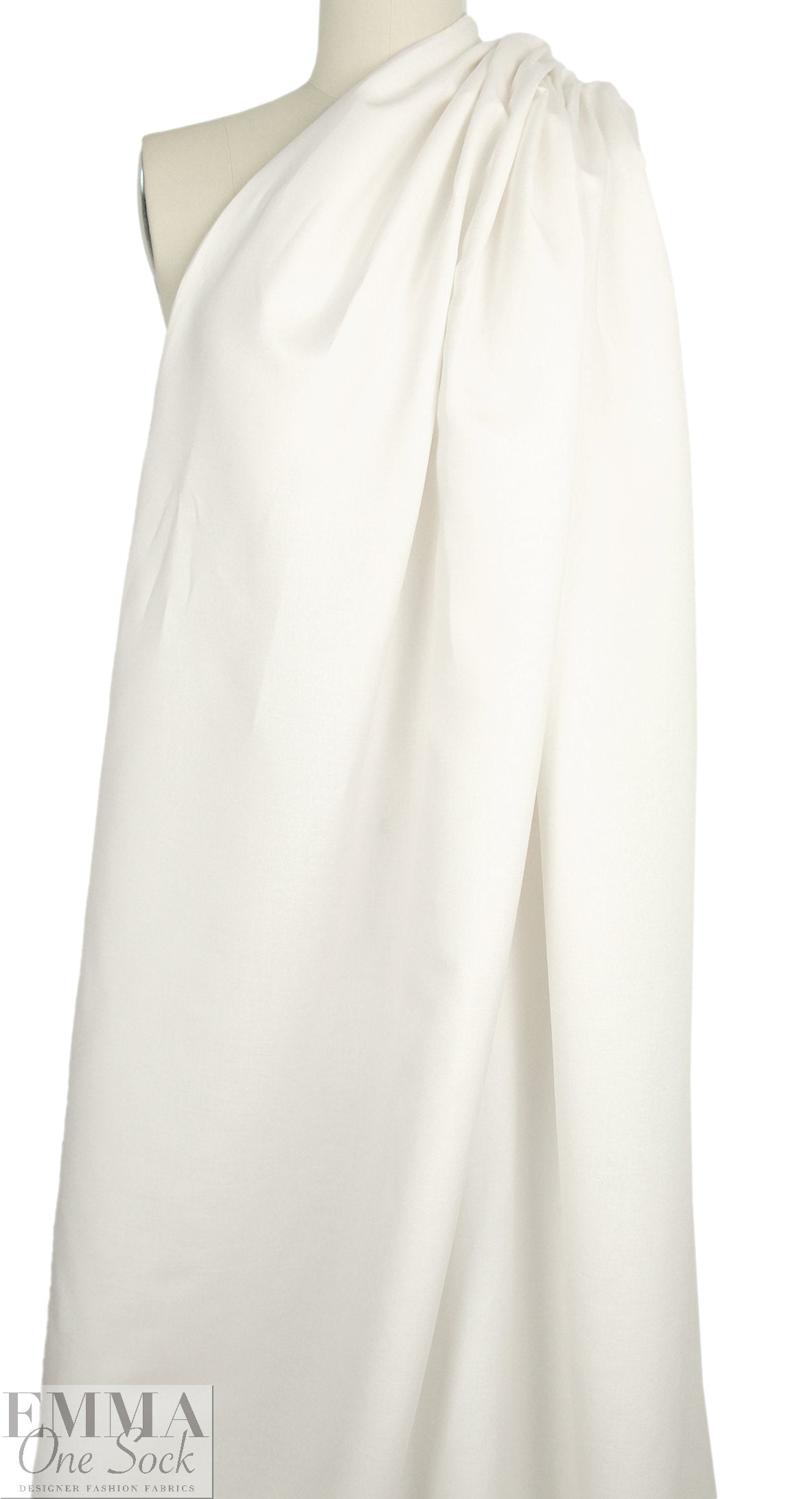 Roma linen/rayon woven - light creamy ivory 1.25 yds