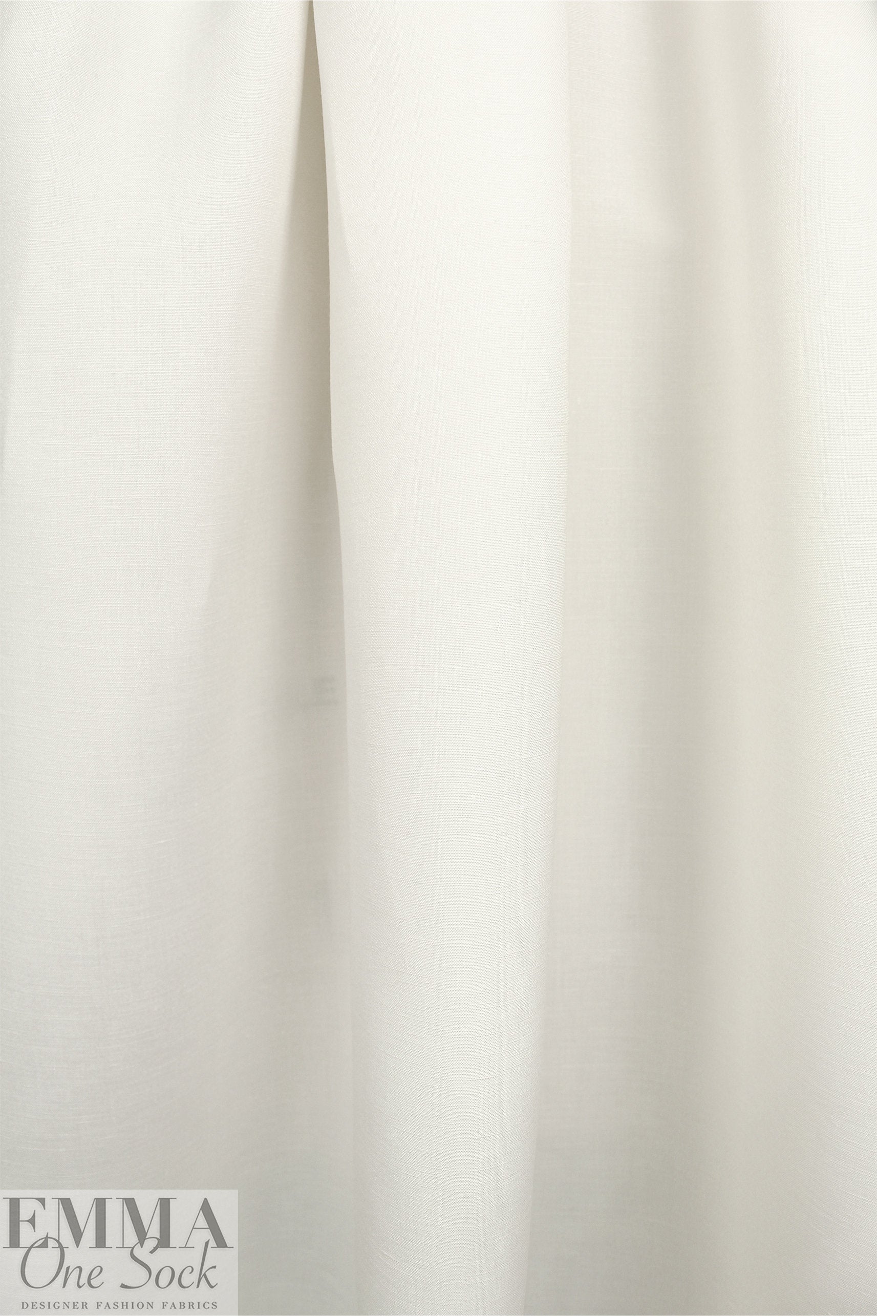 Roma linen/rayon woven - soft white 1 yard