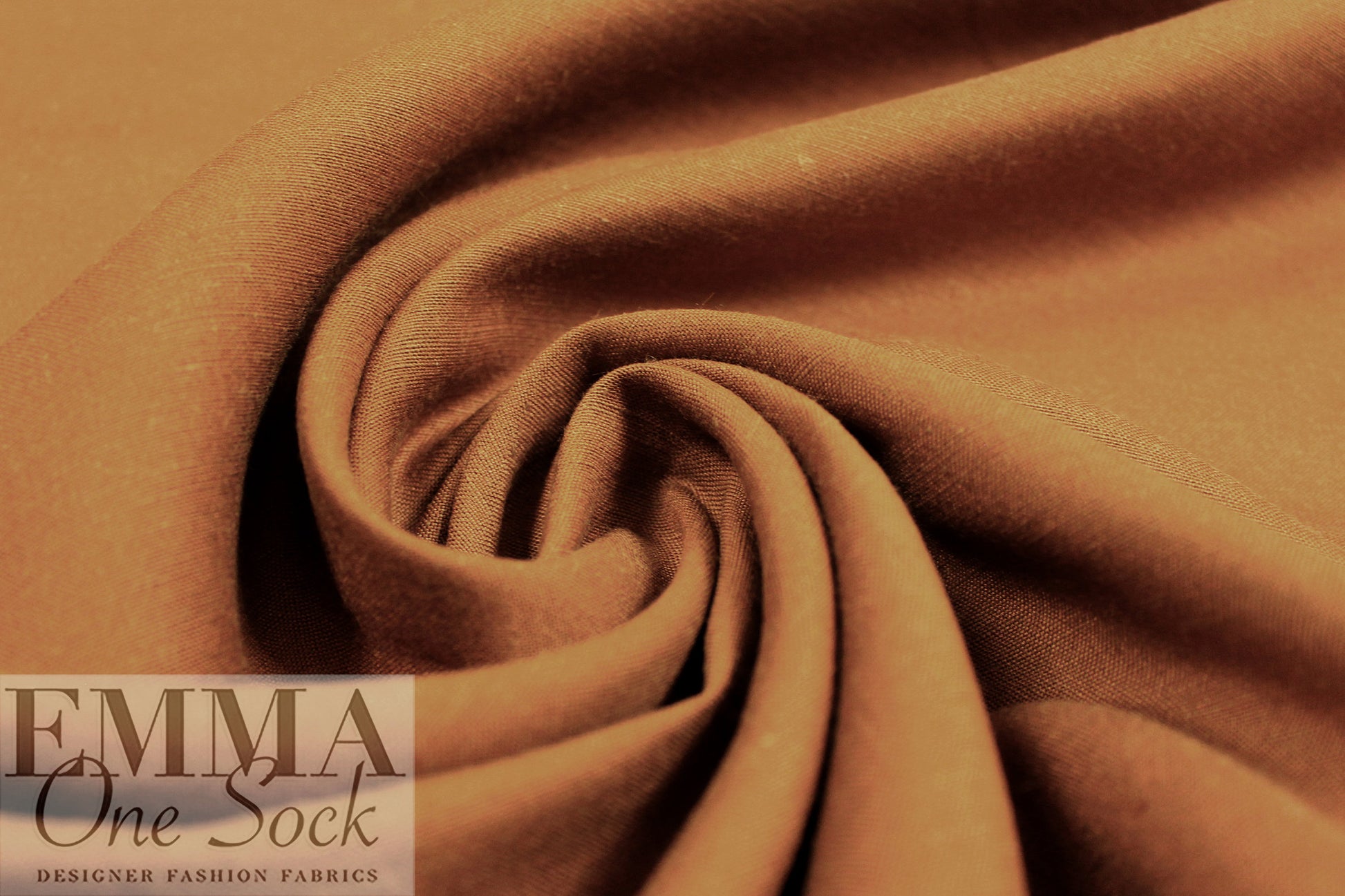 Roma linen/rayon woven - nutmeg spice 2 yds