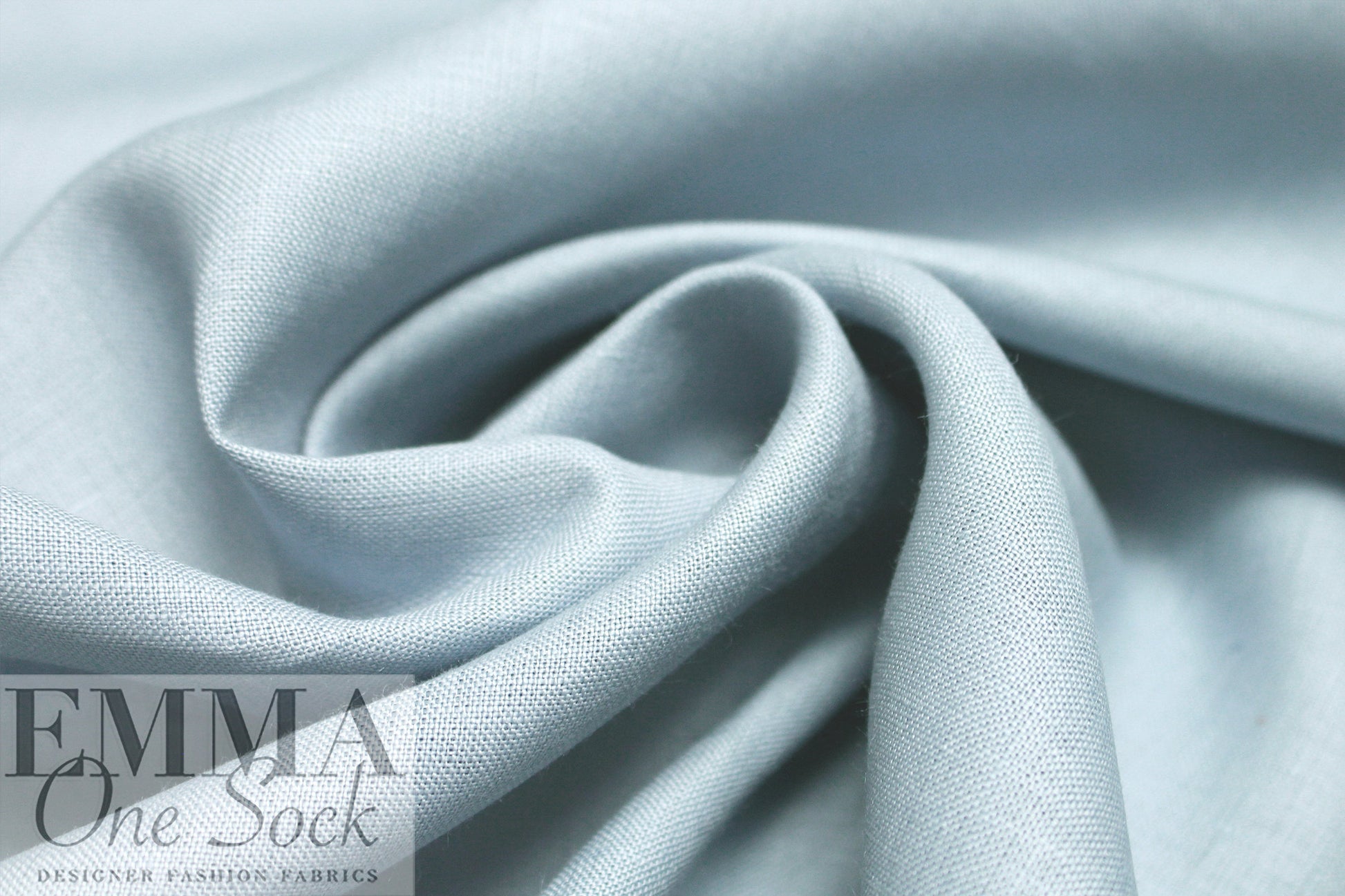 European all linen lightweight woven - blue fog 1.625 yd