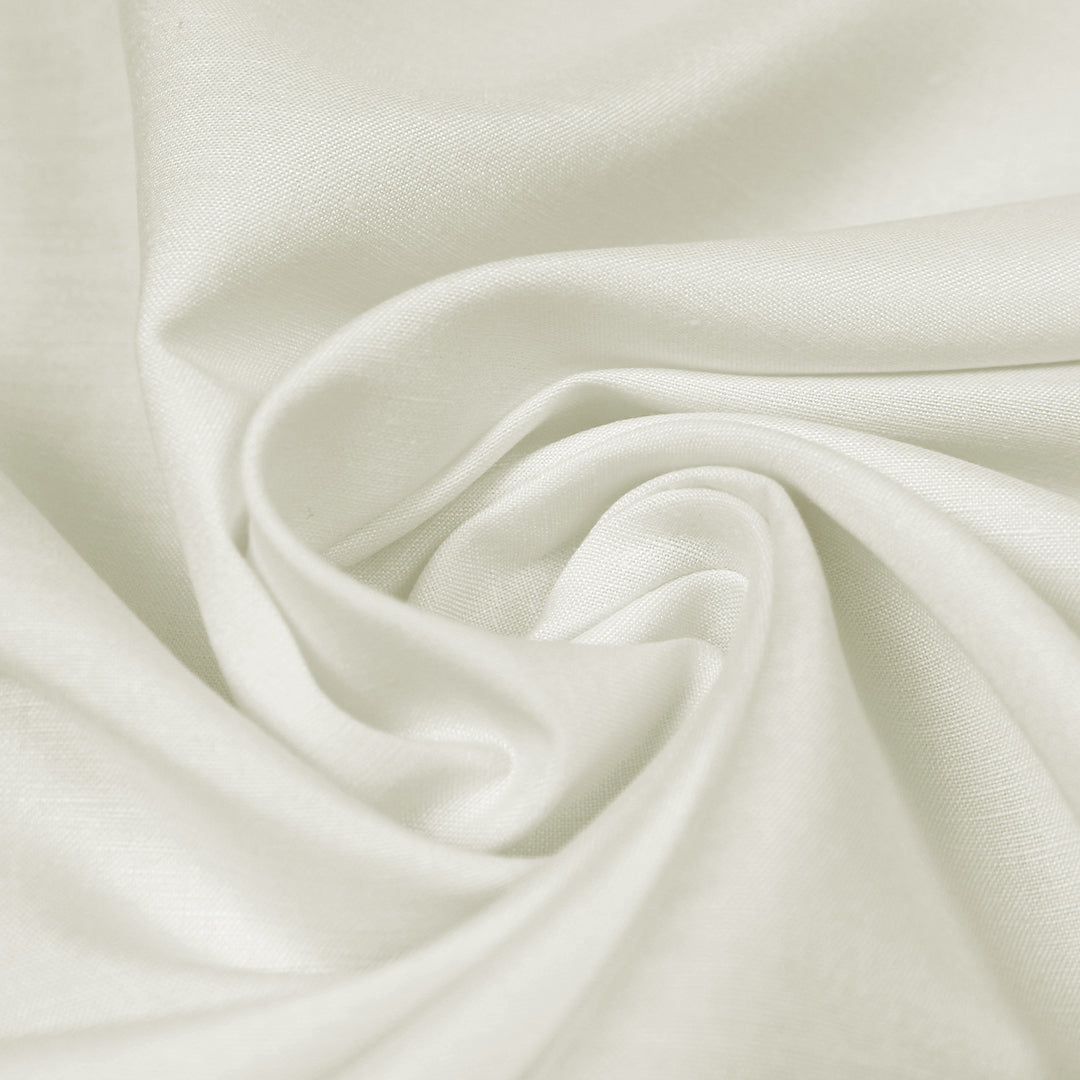 Roma linen/rayon woven - creamy white 1.25 yds