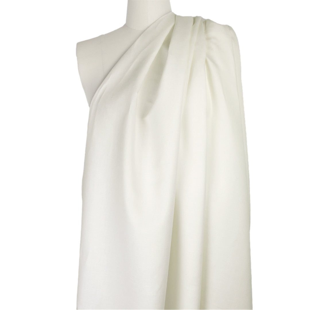 Roma linen/rayon woven - creamy white .75 yds
