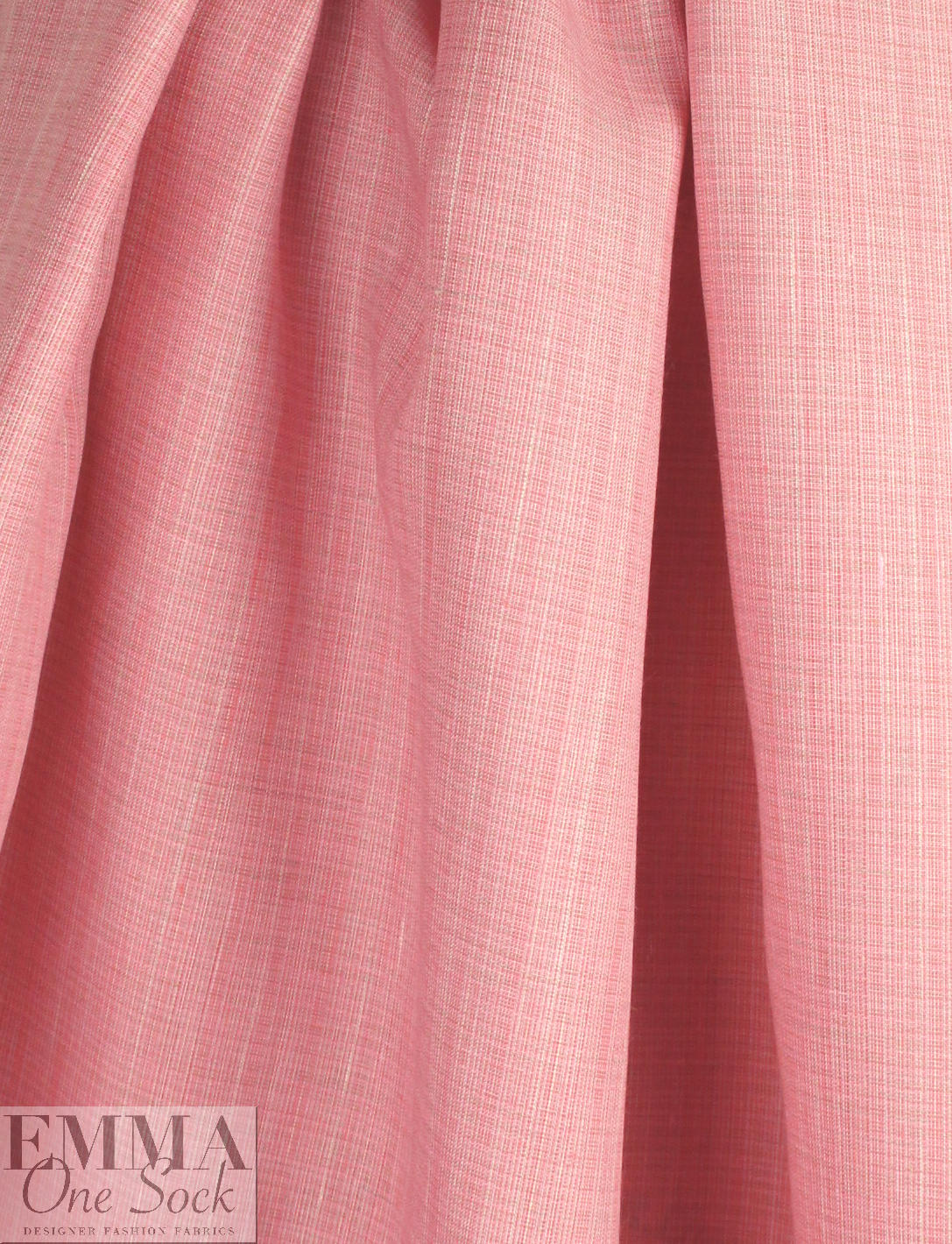 fine quality cross dye linen - pink/white 1.875 yd