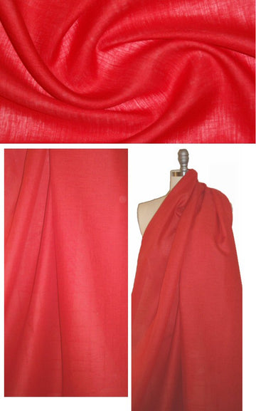 Italian light weight linen - hibiscus