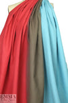 Italian ombre dyed linen - aqua/rouge/mocha