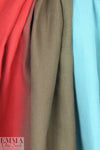 Italian ombre dyed linen - aqua/rouge/mocha