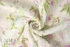 100% linen digital print - trumpet flowers 1.75 yd