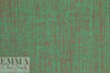 European medium weight linen twill woven - green/bittersweet