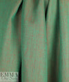 European medium weight linen twill woven - green/bittersweet 1.875 yd