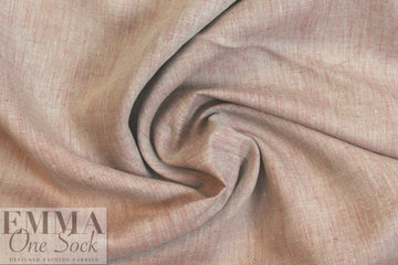fine quality cross dye linen - rouge/white