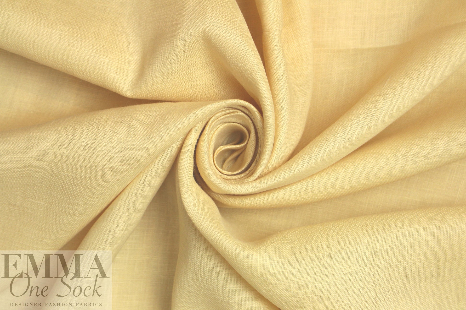 CA designer linen/tencel woven - maize 1.75 yd