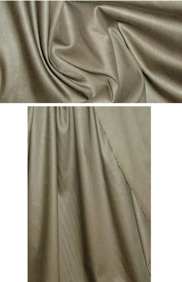The0ry linen blend stretch twill sateen - army green