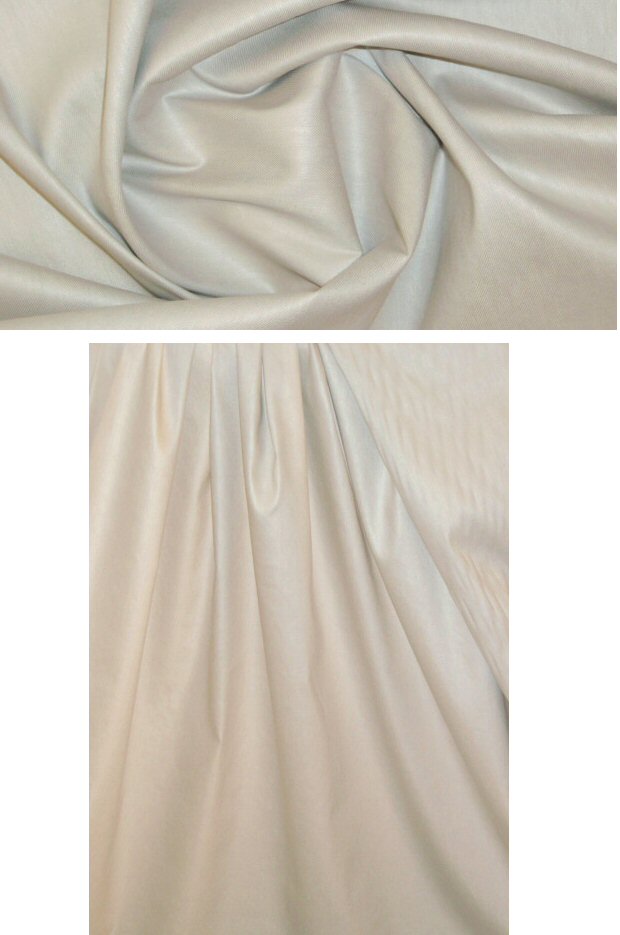 The0ry linen blend stretch twill sateen - stone 1.75 yd