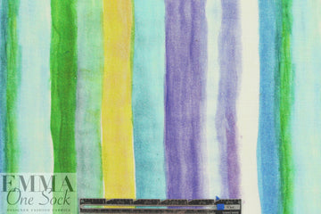 Italian watercolor stripes linen/cotton woven