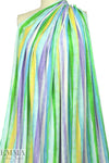 Italian watercolor stripes linen/cotton woven