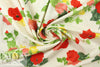 Italian stylized floral linen/cotton woven