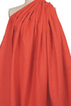 CA designer cotton/linen woven - poppy