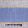 French all-linen shirt/dress weight striped woven - blue/indigo/brass 1.625 yds