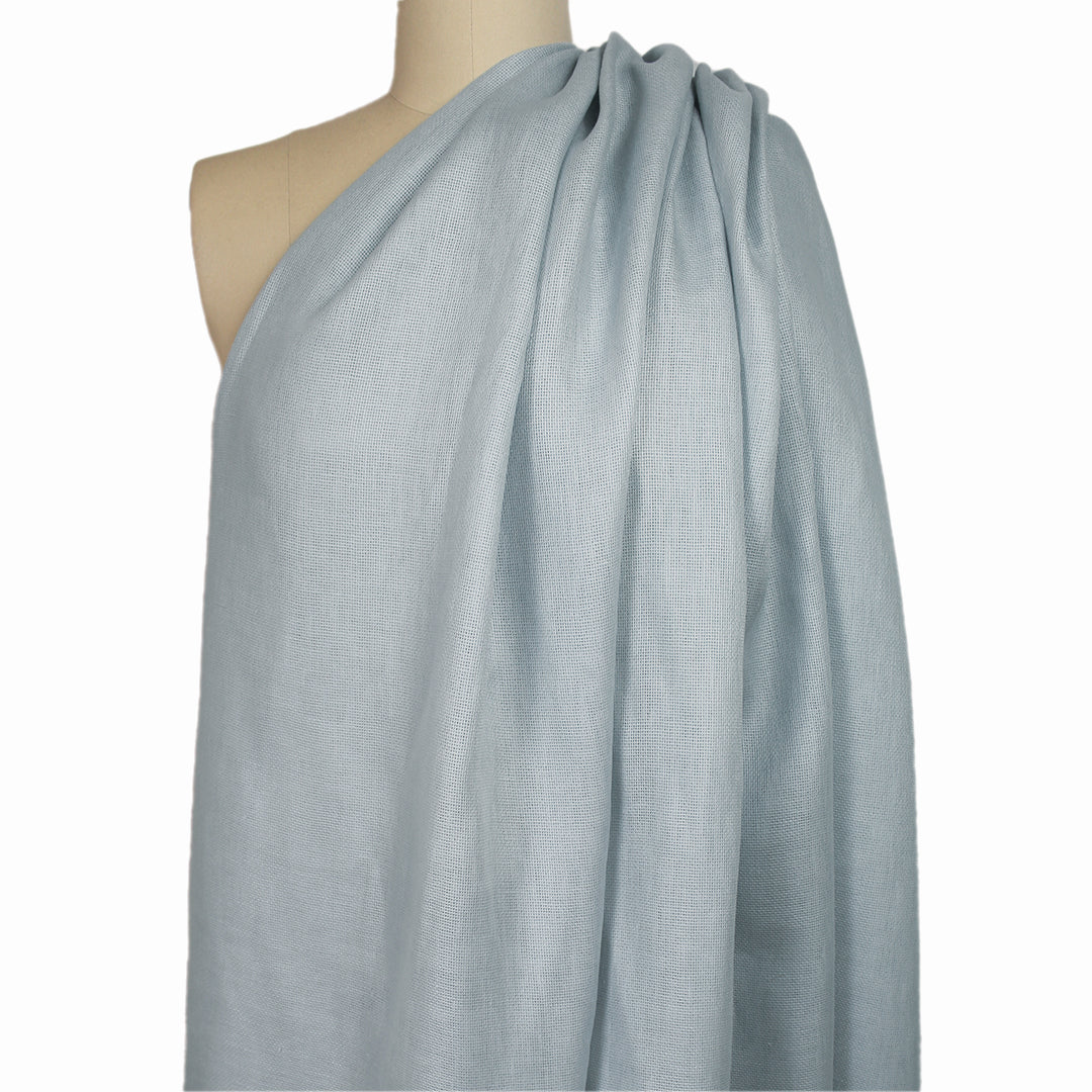 fine quality open weave linen - ice blue 2 yd