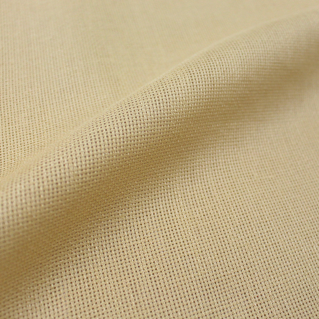 fine quality open weave linen - maize 1.5 yd