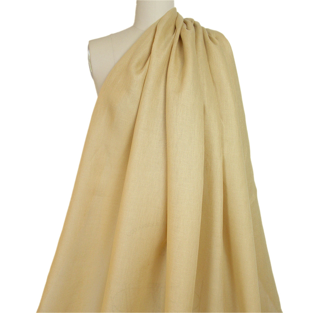 fine quality open weave linen - maize .5 yds