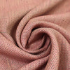European linen novelty herringbone woven - peony/parchment/black 2.25 yd