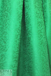 Italian linen jacquard woven - emerald 1.66 yd