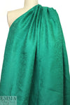 Italian linen jacquard woven - jade 1.66 yd
