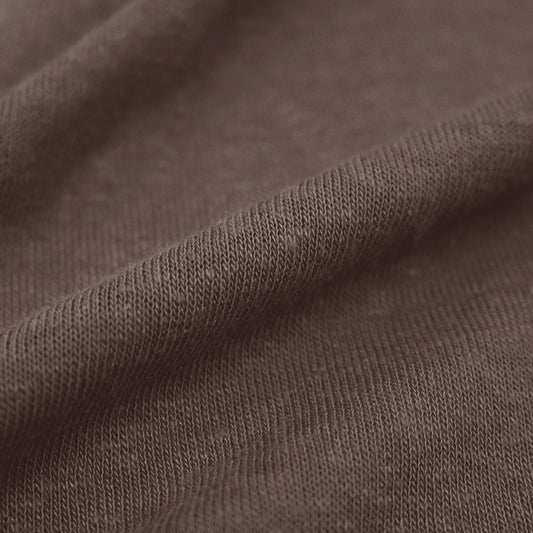 fine linen/viscose knit, Oeko-Tex certified - chocolate plum