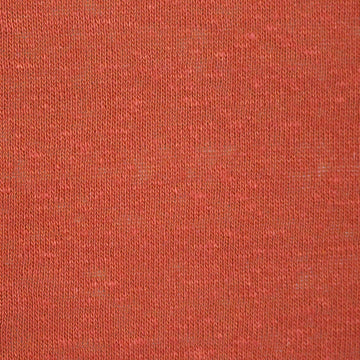 fine linen/viscose knit, Oeko-Tex certified - persimmon