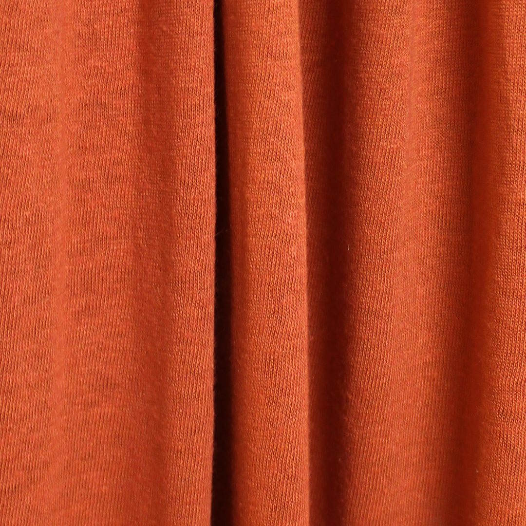 fine linen/viscose knit, Oeko-Tex certified - persimmon