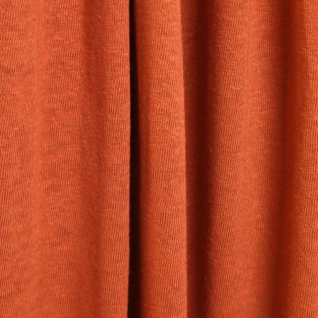 fine linen/viscose knit, Oeko-Tex certified - persimmon 1.25 yds