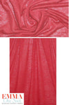 100% linen knit - soft red 1 yard