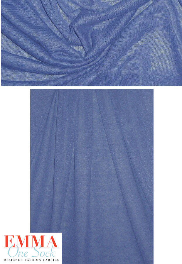 100% linen knit - denim 1.625 yds