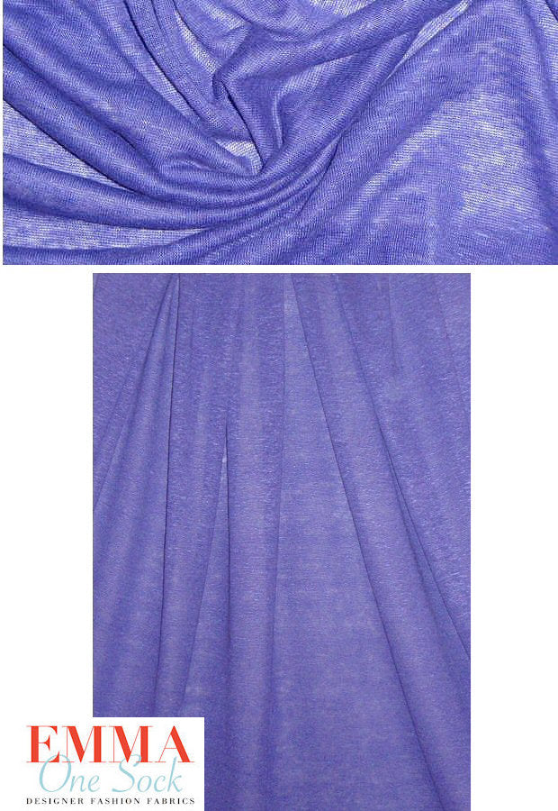 100% linen knit - grape 2.33 yds