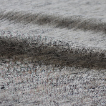 100% linen knit - med. grey melange 1.875 yd