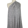 100% linen knit - med. grey melange 1.75 yd