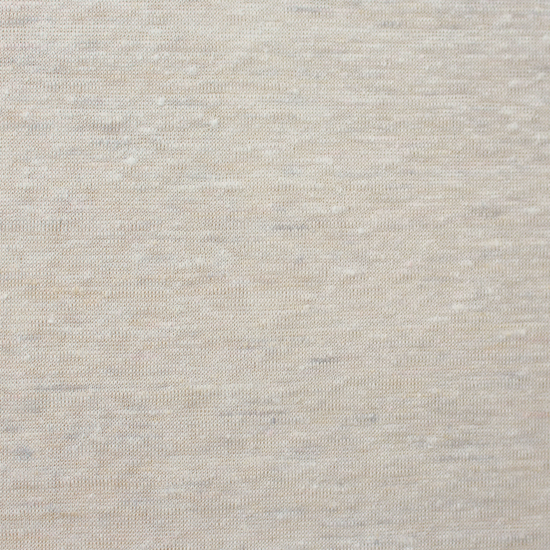 100% linen knit - oatmeal melange 1.25 yds