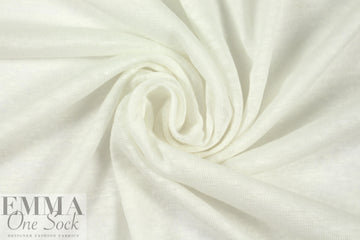 100% linen knit - white 1 yard