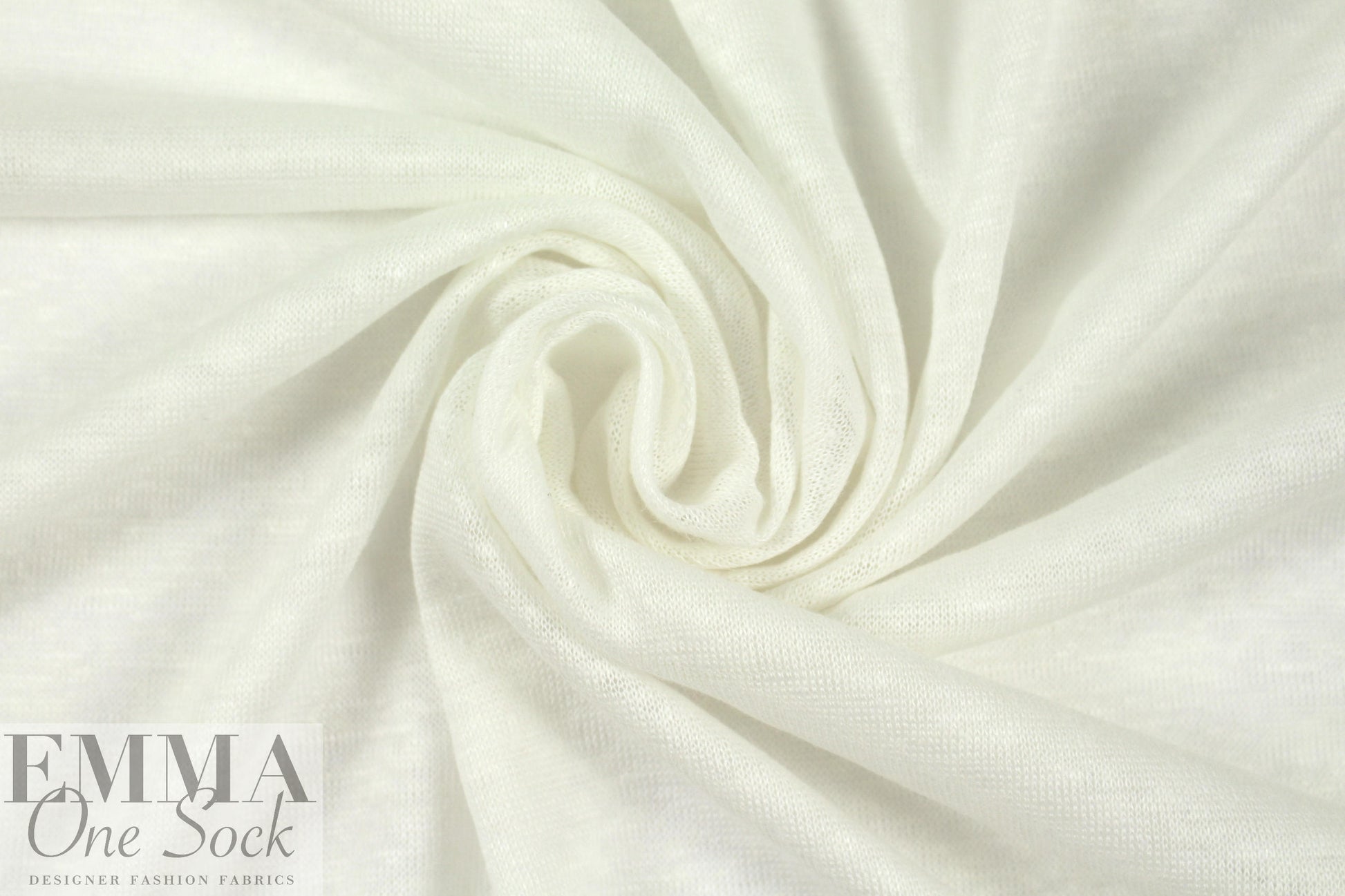 100% linen knit - white